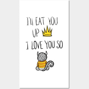 Where the Wild Things Are I'll Eat You Up I Love You SoWhere Posters and Art